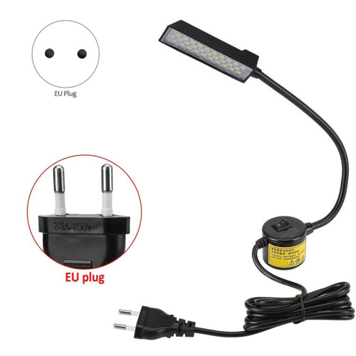 2X 30 LED Sewing Machine Light Sewing Lighting for Workbench Lathe Drill Press Flexible Gooseneck Arm Work Lamp EU Plug 1