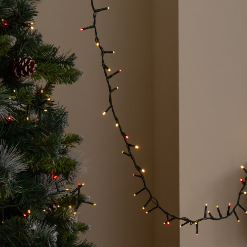 Premier 25m 1000 LED TreeBrights Christmas String Lights in Red & Warm White