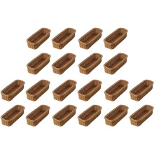 20X Desktop Cutlery Storage Basket Woven Basket Restaurant Tableware Drain Storage Box Tableware Storage Basket, Brown