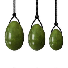 Juego de huevos de jade natural para ejercicios de Kegel para mujeres, entrenamiento de los músculos del suelo pélvico.