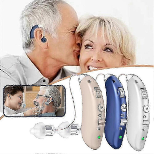Rechargeable Hearing Aid with Noise Cancellation 48 Hour Battery Life for Seniors 1