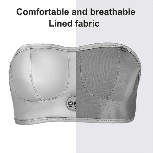 Electric Breast Massager with Hot Compress, Wireless Bra, USB Charging, Enhancer Instrument 1
