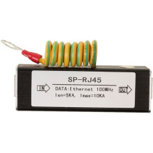 Dispositivo de Protección Contra Rayos Gigabit Impermeable para Red Individual RJ45, Protector Contra Sobretensiones de 1 Canal para Cámaras CCTV IP