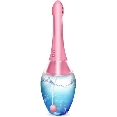 Anal Vibration Irrigator Electric,Large Capacity,Vestibular Enema (Pink)