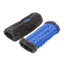 Armwarmers voor dames, warme, winddichte, elastische handschoenen, zwarte handschoenen om mee te sms'en, warme gevoerde handschoen