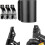 Sort monteringsbeslag til Kaabo Mantis 10 elektrisk scooter, foldbar base, stabilisator, tilbehør, eftermontering, reservedele 1