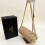 (Khaki) Women's rhombus pattern cylindrical pen holder bag with box 1