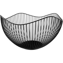 Black Fruit Basket Wave Fruit Basket Black Fruit Basket Metal Design Fruit Basket Fruit Basket Black Fruit Basket Black Metal Fruit Basket 10*26*12cm