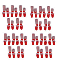 500 PeçAs 450 Ml Copo de PláStico Vermelho DescartáVel para Festa Copo Bar Restaurante Suprimentos Itens DoméSticos para Casa