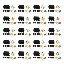 20 Conjunto 12 Way Blade Fuse Holder Box com Terminais de Pá e Fusível 4 Pinos 12 V 80 A Relés para Carro Caminhão Reboque e