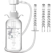 Kit de lavement de dernière génération pour le nettoyage du côlon, avec douche anale et système anti-reflux pour une hygiène et un