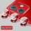 Protection d'objectif pour iPhone 14, 13 Pro Max, 12, 11 et 13 Mini (2 pièces) - Rouge 1