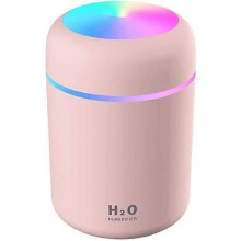 Humidificateur, mini humidificateur portable de 300 ml avec veilleuse LED multicolore, 2 modes de brumisation et arrĂŞt automatique