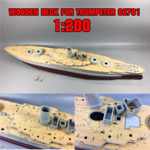 Wooden Deck Kits for Trumpeter 03701 1/200 Scale USS Arizona BB-39 Ship Model