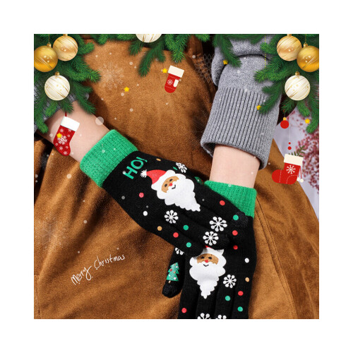 Paar Herrenhandschuhe Winter Warm und dick Strickhandschuhe Reithandschuhe 2