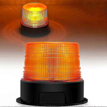 Magnetische oplaadbare LED-stroboscooplamp 12V-24V, oranje knipperend waarschuwingslicht, geschikt voor auto's, SUV's, tractoren e