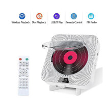 Lecteur CD mural, radio FM, Bluetooth, lecteur de musique portable USB, télécommande.