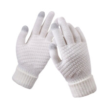 Winterhandschoenen, warme winterhandschoenen voor dames, gebreide touchscreenhandschoenen voor koud weer