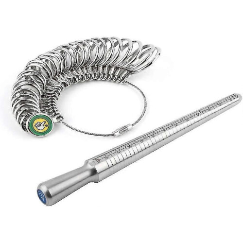 Målefinger til ring, ringstørrelsesmåler Målemaskine metalringstørrelsessæt fingermåling ring