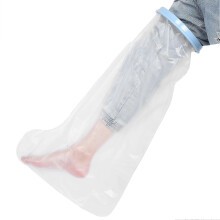 Vandtæt brusebetræk til voksne fødder og ben, 65 cm, elastisk beskyttelse til sår