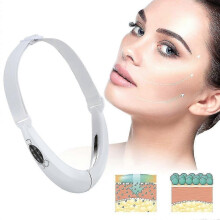 Dispositivo de microcorriente con luz de color para adelgazar el rostro, reafirmante y lifting facial en forma de V.
