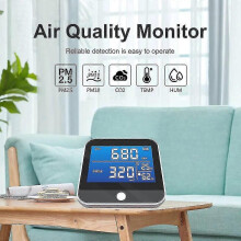 Detector de CO2, monitor de CO2 de calidad del aire interior, monitor de dióxido de carbono, sensor Ndir 400-5000 ppm, medidor de a