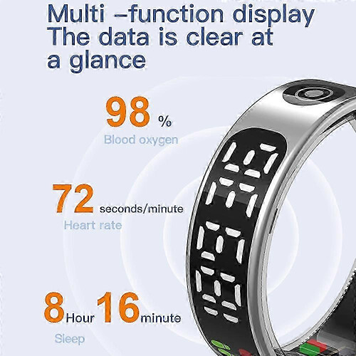 TK9 Smart Ring Digital Display Puls Blodtryk Søvnmonitor Vandtæt Bevægelseskontrol 2