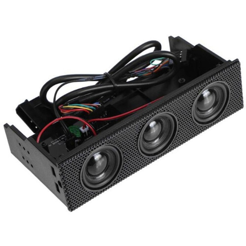 Panneau Avant Multimédia pour PC, Haut-Parleur Stéréo Surround, Microphone Intégré, 1 Pièce 1