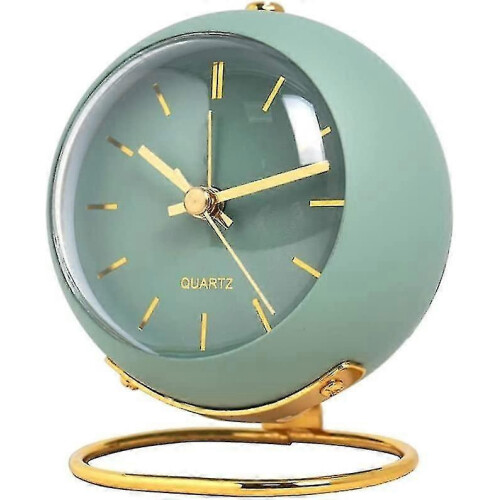 Alarm Clock with Lights,Small Silent  Alarm Clock Student Bedside Alarm Clock Luminous Pointer Clock