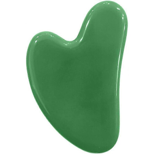 Large Gua Sha Heart Natural Jade Stone for Face to Lift, Decrease Puffiness and Tighten