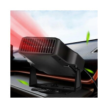 (As show, One size) Car cabin heater, heated car fan, 2 in 1 fan heating function24V