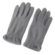 (Gray) TureClos 1 Pair Man Cold Winter Warm-keeping Glove Warming Gloves Soft Fashion Thermal Touchscreen Hand Supply for Outdoor Hiking Blac