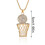 Pendant Necklace Diamond Inlaying Alloy Electroplating Ornaments 4