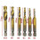 6pcs Set Tap Drill Bits, Hss M3-m10 Titanium Clad Combination 1/4 Metric Hex Thread Tap Drill Bit 2