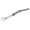 4 Pack Mini Gun Keychains for Men, Silver Metal Pistol Key Ring Pendants (4 Assorted Designs and Sizes) 5