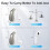 Rechargeable digital hearing aids, invisible behind-the-ear (BTE) hearing aids, high performance, NEW, UK 3