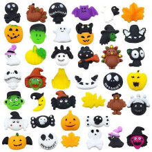 40 db Halloween Mochi Squishy Játék, Mini Squishys Aranyos Squeeze Játék Stresszoldó Szorongás Csomagok Gyerek Party Ajándékok