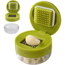 Garlic Chopper, Garlic Grinder, Manual Chopper, Manual Onion Cutter, Garlic Press Grinder, Chop, Cut, Blend, Vegetables, Onions