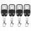 4pcs Wireless Copy Remote Control, Metal Four Button Garage Door Roller Shutter Pair Copy Code Remote Control 1