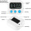 Digital Kitchen Timer Kitchen Timer with Digital Clock Function, Quick Setting, Custom Mode, Strong 3