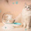 Distributore d'acqua per cani e gatti, fontanella a forma di lumaca con molla antiruggine 2