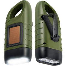 Torcia solare, torcia a LED portatile ad energia solare, luce di emergenza, per campeggio, arrampicata, ciclismo