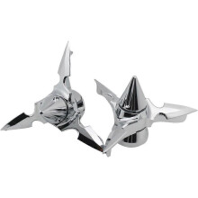 Tappi per asse anteriore girevole con punta a lama, adatti per motociclette Harley Softail Dyna Touring XL XG V Rod VRSC, colore n