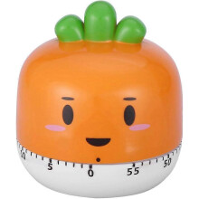 Kjøkkentimer Mini Søte Grønnsaksformede Tellere Mekanisk Koketimer Hjemmedekor (Oransje)