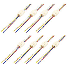 Lot de 8 Connecteurs de Faisceau de Câbles Mâles/Femelles à 4 Broches - Fiches Électriques pour Faisceaux de Câbles Automobiles et pour Motos