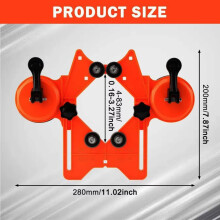 Guida per Fori per Punte da Trapano, 4-83 mm, Guida Portatile per Foratura di Piastrelle In Vetro e Ceramica, Supporto Regolabile per Localizzatore di