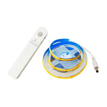Bande LED COB 8 mm 5 V avec Détecteur de Mouvement, LED Flexible 320 LED/M, Veilleuse à Induction pour Escalier et Cuisine