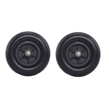 2 Roues Pleines 200x50 de 8 Pouces pour Fauteuil Roulant Avant, Noires
