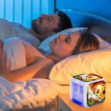 Children's Alarm Clock, Digital Football Clock with LED Display, Digital Alarm Clock, Digital Football Clock with LED Display, Creative LED