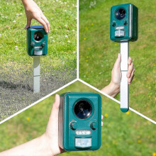 Voss Sonic 2000 Ultrasonic Animal Repellent Solar Powered For Cats Dogs Martens In Gardens And Yards